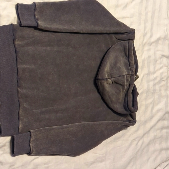 Shark distressed gray hoodie size men's small - Picture 2 of 2